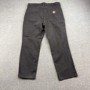 Carhartt Rugged Flex Slim Fit Tapered 5 Pocket Canvas Work Pants BN2821-M Gray